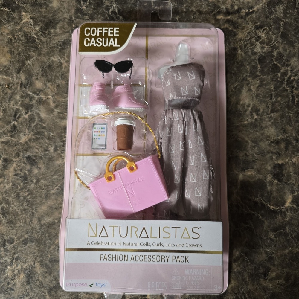 BNIB 2022 NATURALISTAS COFFEE CASUAL FASHION CLOTHES AND ACCESSORY PACK 8 PIECES